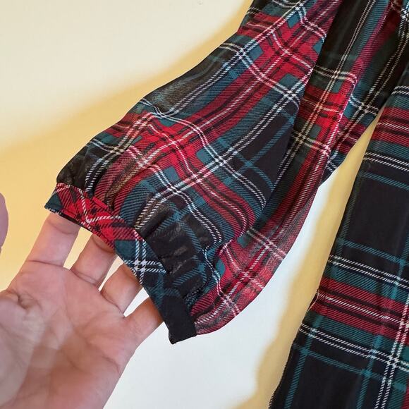 Draper James Rosanne Tartan Plaid Swing Shift Dress Sz Medium Lightweight EUC - Picture 12 of 15